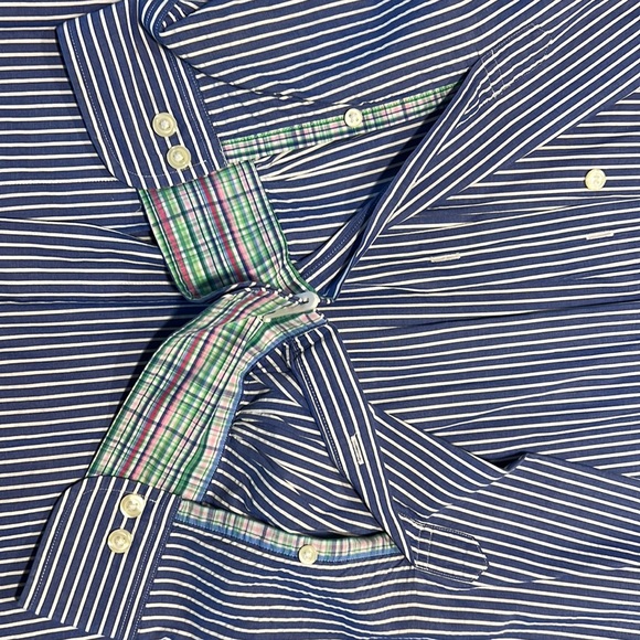 Mens Brooks Brothers seersucker shirt - Picture 4 of 5